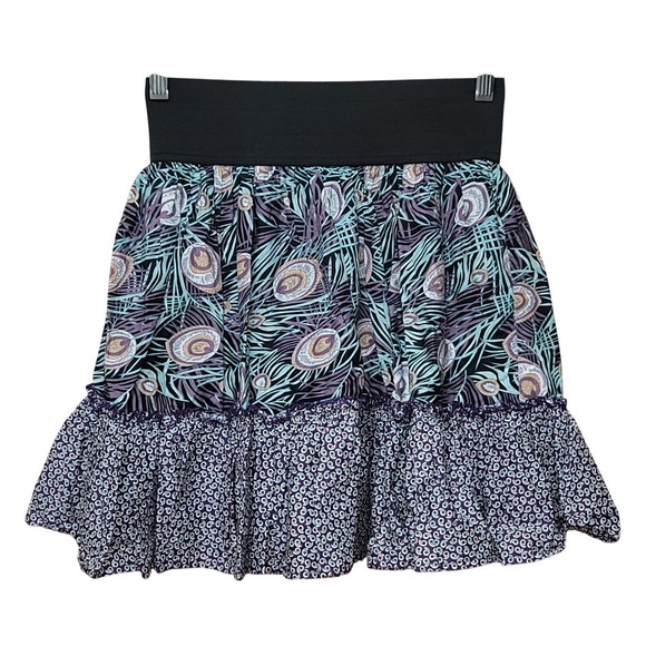 Xhilaration Dresses & Skirts - Xhilaration  Women M Tiered 100%Cotton Prairie Cottagecore‎ Boho Y2K Mini Skirt